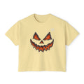 URWES 🎃 Spooky Pumpkin Graphic T-Shirt – Charcoal Gray Halloween Tee