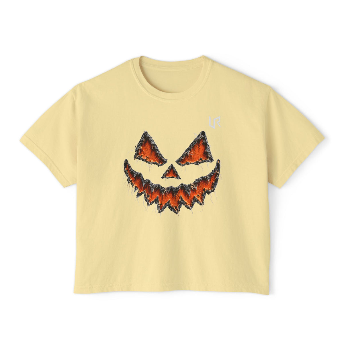 URWES 🎃 Spooky Pumpkin Graphic T-Shirt – Charcoal Gray Halloween Tee
