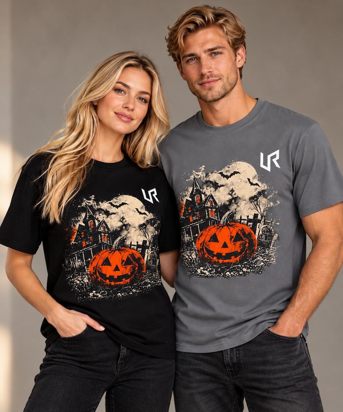 URWES Halloween Pumpkin T-Shirt – Spooky Night Unisex Graphic Tee