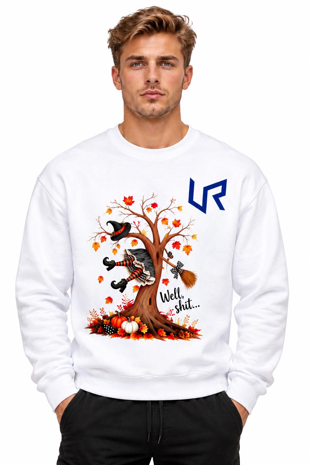 URWES 🎃Halloween Tree of Life Sweatshirt – Spooky Autumn Graphic👻 Crewneck🎃👻