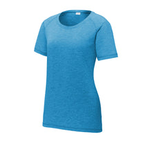 Women's PosiCharge Tri-Blend Wicking Scoop Neck Raglan Tee