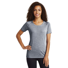 Women's PosiCharge Tri-Blend Wicking Scoop Neck Raglan Tee