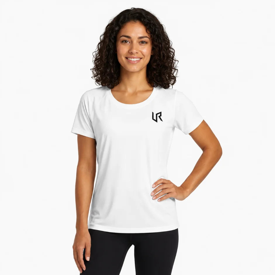 Women's PosiCharge Tri-Blend Wicking Scoop Neck Raglan Tee