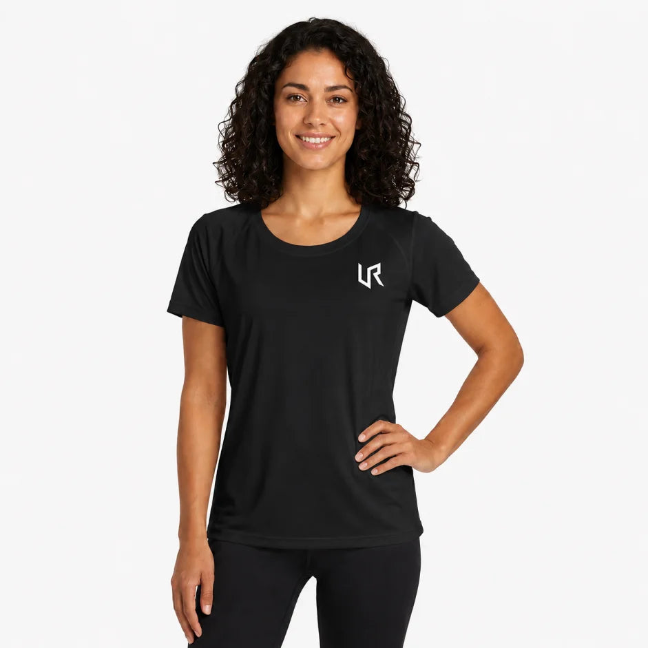 Women's PosiCharge Tri-Blend Wicking Scoop Neck Raglan Tee