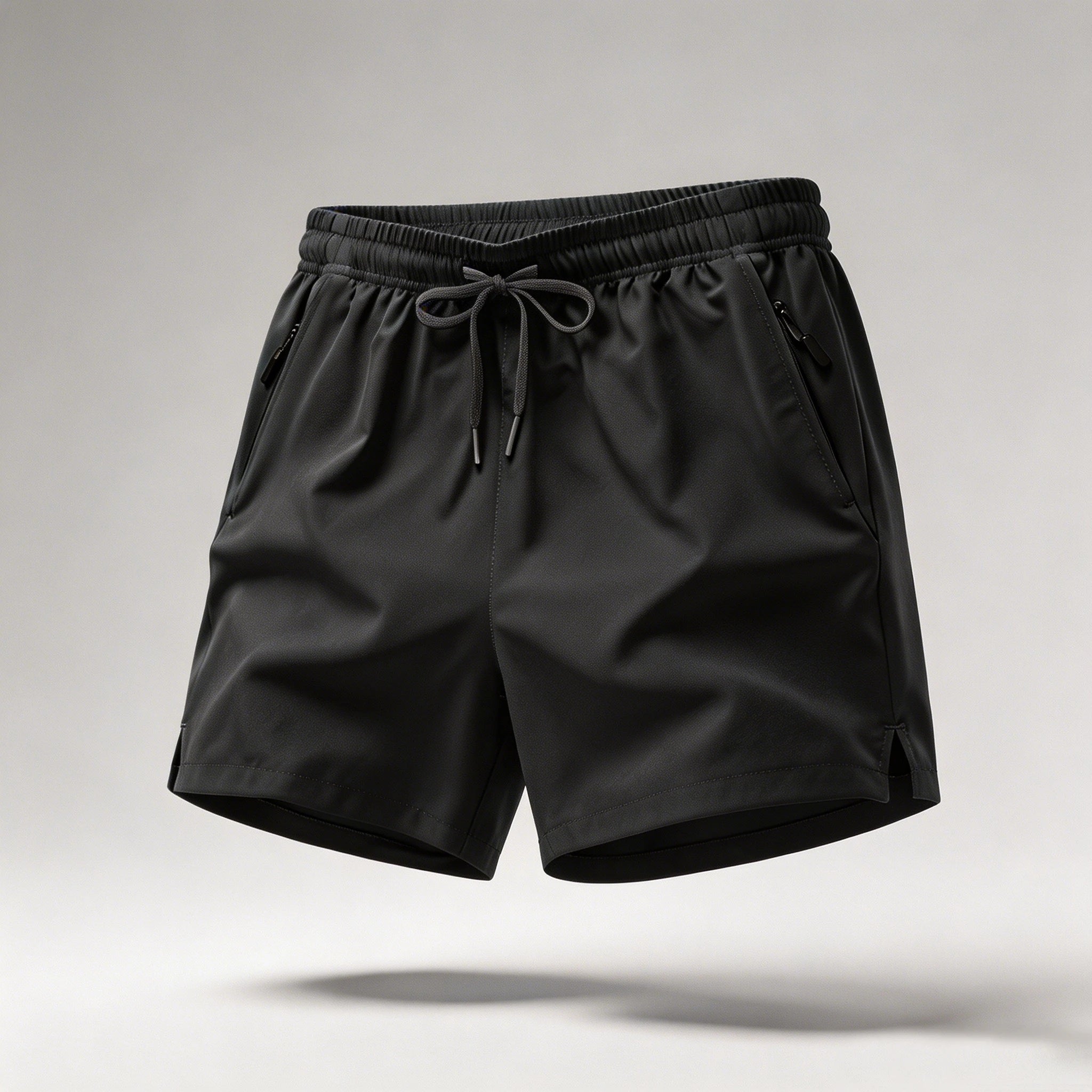 Men's Athletic Running Shorts – Quick-Dry with Drawstring & Zip Pockets