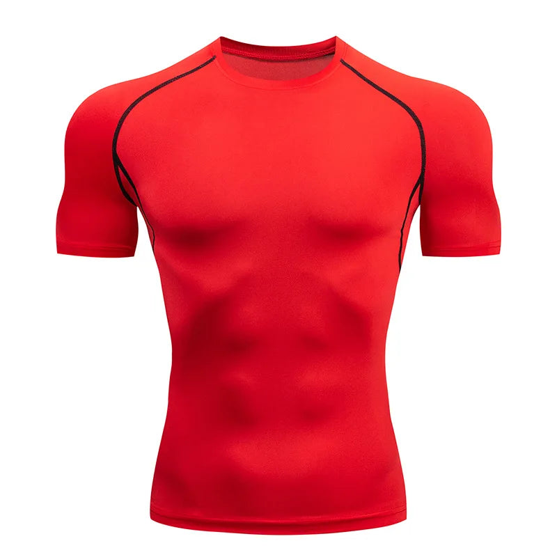 Men's Compression Sports T-Shirt – Quick-Dry Gym & Running