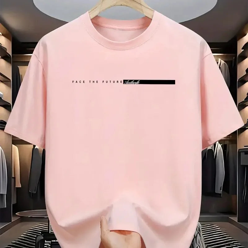 Men's Cotton Crew Neck T-Shirt – Casual Loose Fit