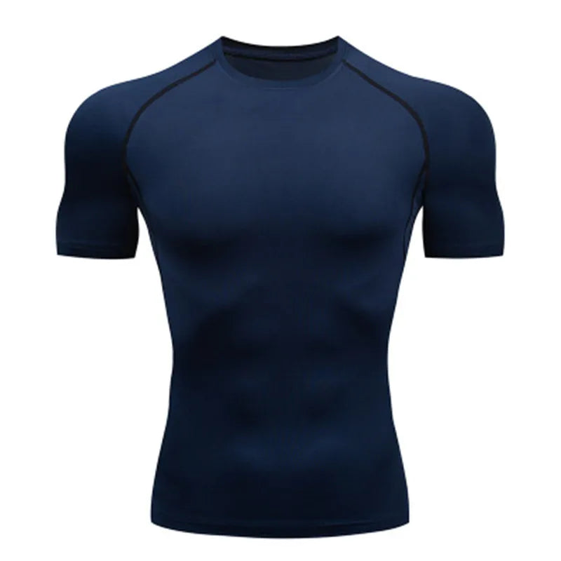 Men's Compression Sports T-Shirt – Quick-Dry Gym & Running
