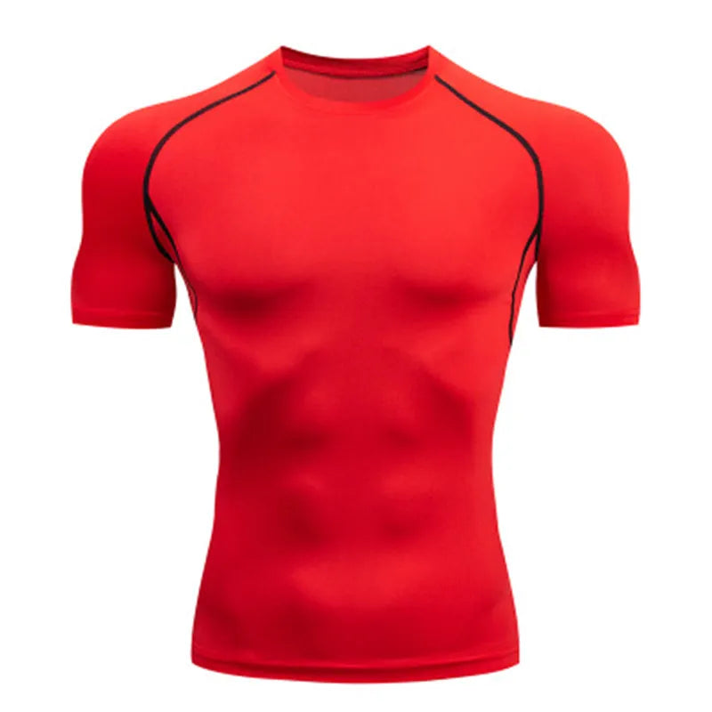 Men's Compression Sports T-Shirt – Quick-Dry Gym & Running