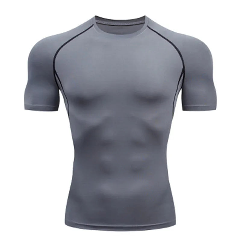 Men's Compression Sports T-Shirt – Quick-Dry Gym & Running