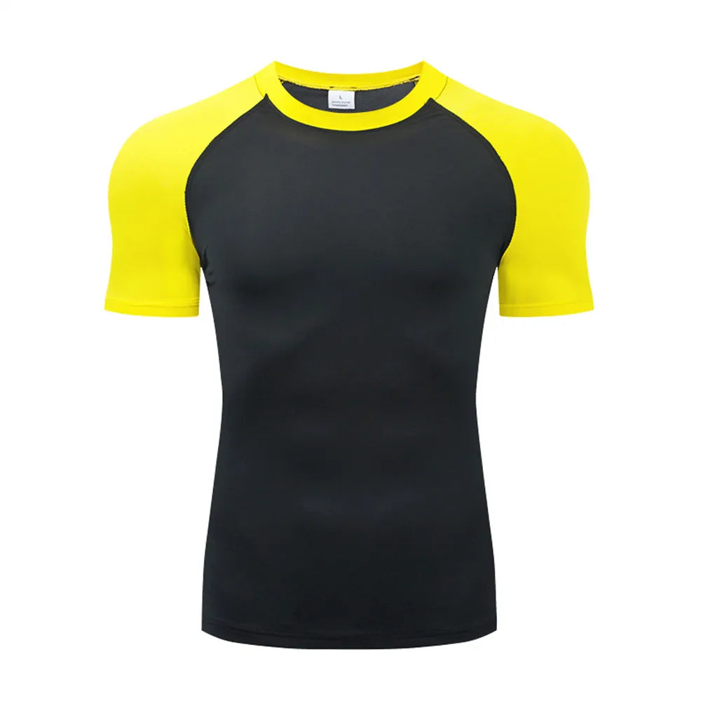 Men's Compression Sports T-Shirt – Quick-Dry Gym & Running