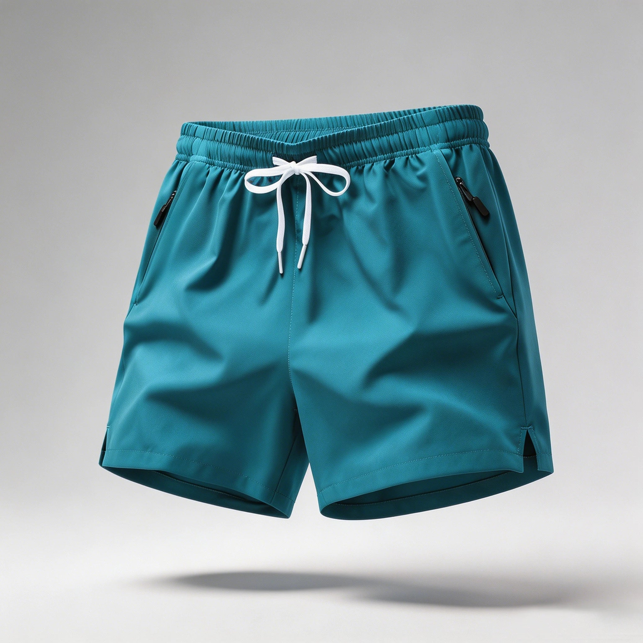 Men's Athletic Running Shorts – Quick-Dry with Drawstring & Zip Pockets