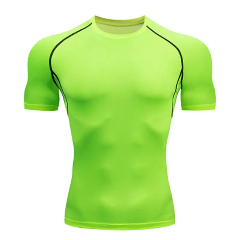 Men's Compression Sports T-Shirt – Quick-Dry Gym & Running